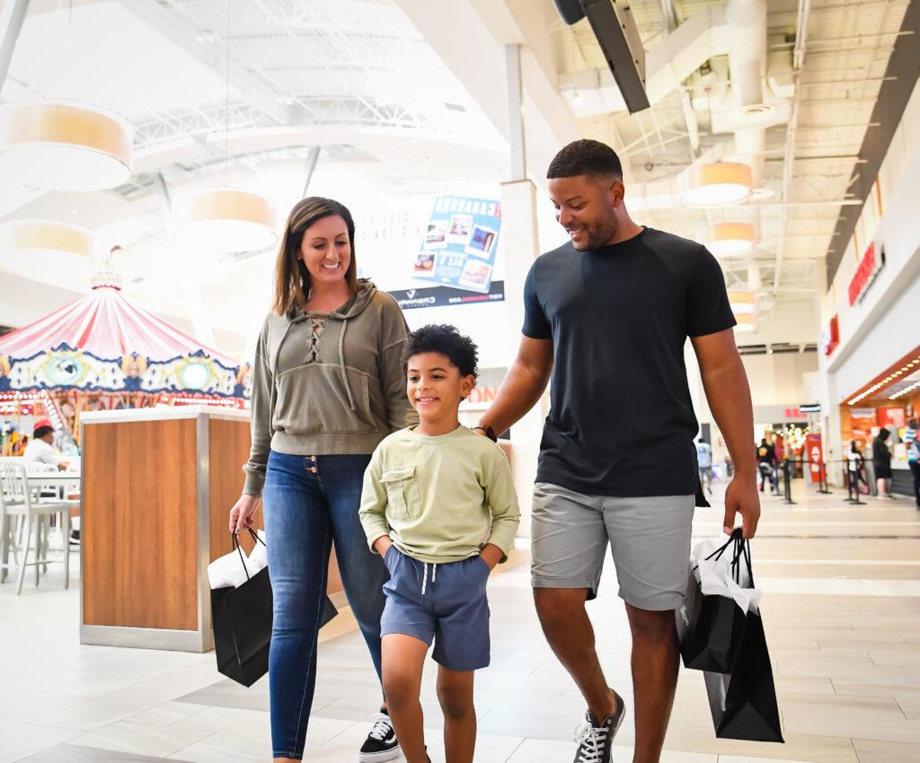 family shopping at concord mills